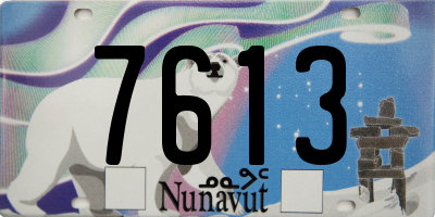 NU license plate 7613