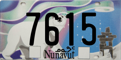 NU license plate 7615