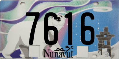 NU license plate 7616