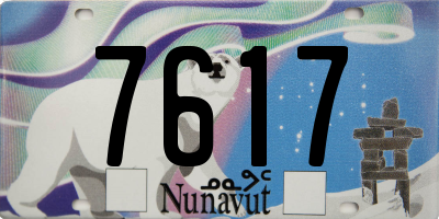 NU license plate 7617