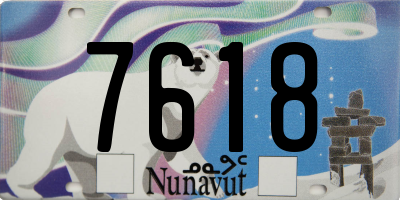 NU license plate 7618