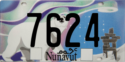 NU license plate 7624