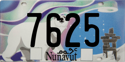 NU license plate 7625