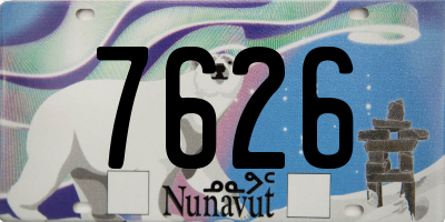 NU license plate 7626