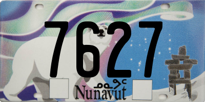 NU license plate 7627