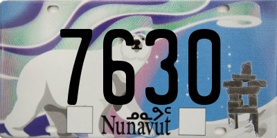 NU license plate 7630