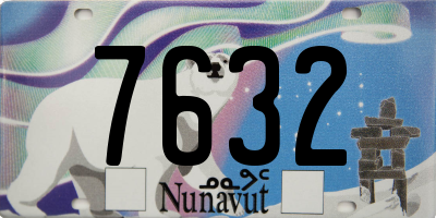 NU license plate 7632