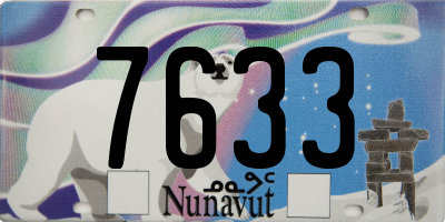 NU license plate 7633