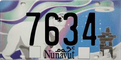 NU license plate 7634