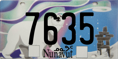 NU license plate 7635