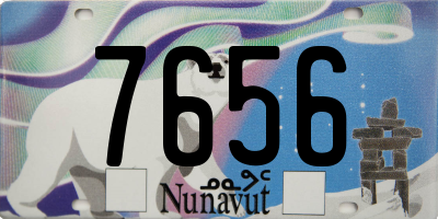 NU license plate 7656