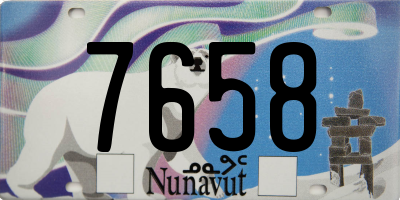 NU license plate 7658