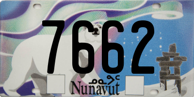 NU license plate 7662