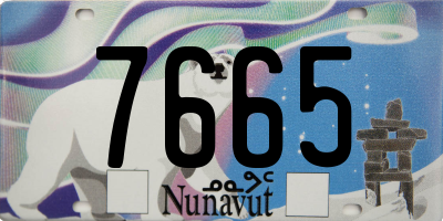 NU license plate 7665