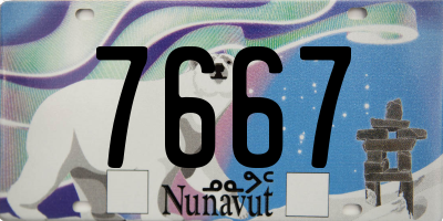 NU license plate 7667