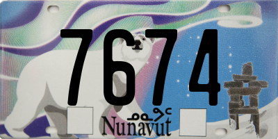 NU license plate 7674