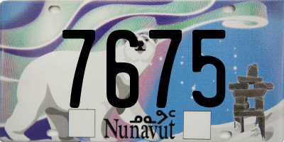 NU license plate 7675