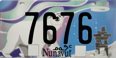 NU license plate 7676