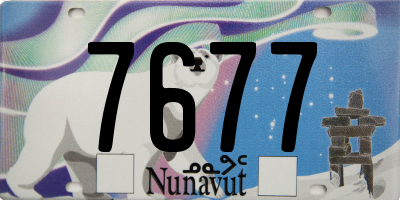 NU license plate 7677