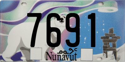 NU license plate 7691