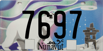 NU license plate 7697