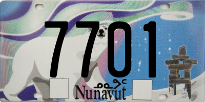 NU license plate 7701