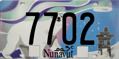 NU license plate 7702