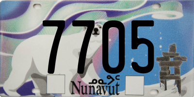 NU license plate 7705