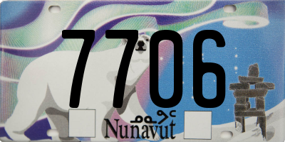 NU license plate 7706