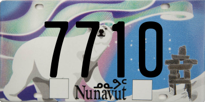 NU license plate 7710