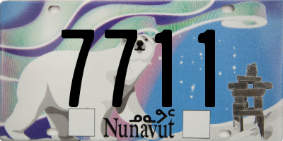 NU license plate 7711