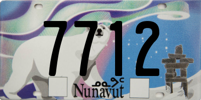 NU license plate 7712