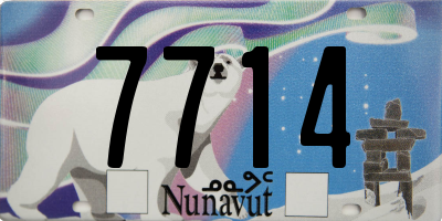 NU license plate 7714