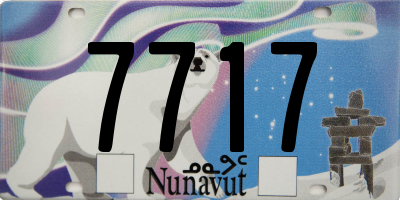 NU license plate 7717