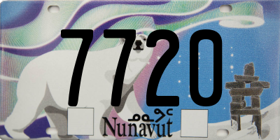 NU license plate 7720