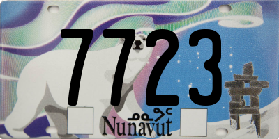 NU license plate 7723