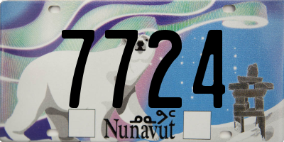 NU license plate 7724