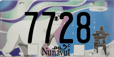 NU license plate 7728