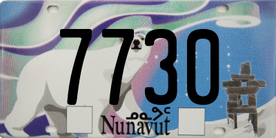 NU license plate 7730