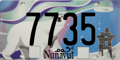 NU license plate 7735