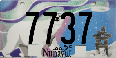 NU license plate 7737