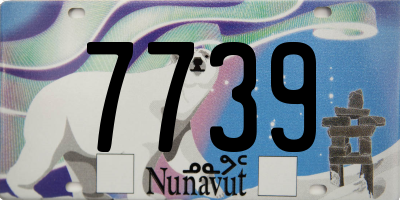 NU license plate 7739