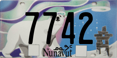 NU license plate 7742