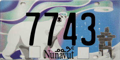 NU license plate 7743