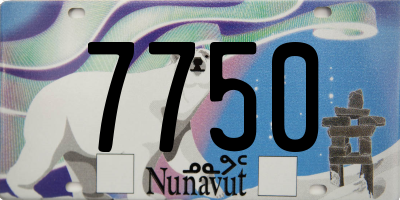 NU license plate 7750