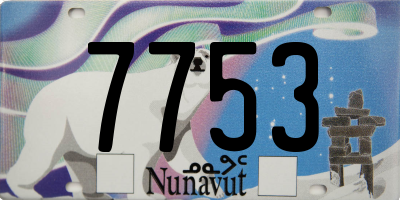 NU license plate 7753