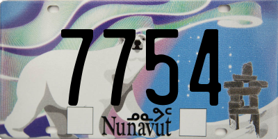 NU license plate 7754