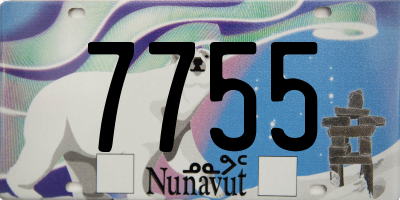 NU license plate 7755