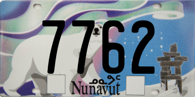 NU license plate 7762