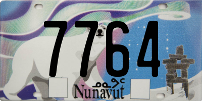 NU license plate 7764